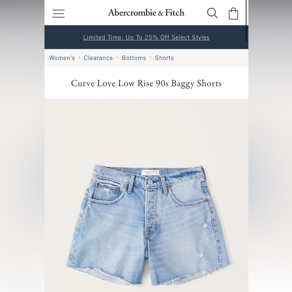 Abercrombie & Fitch - The 90’s Baggy shorts - Low rise